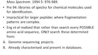 Searching databases for protein identification  part 1 [upl. by Anilorac]