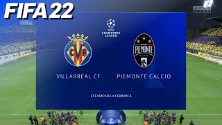 FIFA 22  Villarreal CF vs Piemonte Calcio Juventus  PS5 [upl. by Ateinotna]