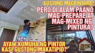 Paano Magpintura ng Hardiflex Ceiling at Wall  DIY How to Paint Hardiflex Ceiling and Wall Tutorial [upl. by Dlorah]