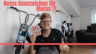 Privat Rotes Kennzeichen für Mofas Moped und Mokick  Holger erklärt  Mopestore wuh TV [upl. by Llerrac614]