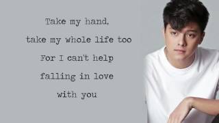 Daniel Padilla  Cant Help Falling In Love With You Lyrics [upl. by Chak]