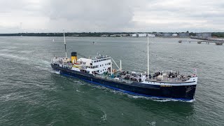 SS Shieldhall and sky princess Southampton water 13072024 4K 30FPS UHD Mavic 3 pro [upl. by Kirsch]