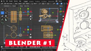 Blender Modeling Introduction How to create 3D objects [upl. by Regdirb]