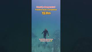 Freediving level 1  PADI [upl. by Hgielra]