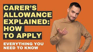 Carer’s Allowance Explained How To Apply [upl. by Sacken]