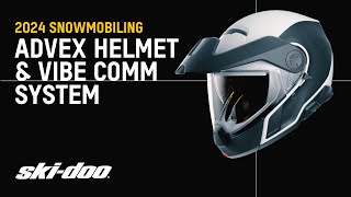 New 2024 Advex Helmet amp Vibe Communication System by SkiDoo [upl. by Ahtelahs]