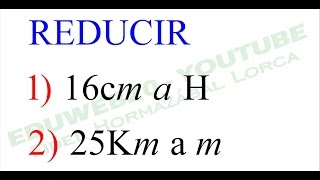 Tercer año Fisica Reduccion de unidades de longitud Video 2 [upl. by Skill]