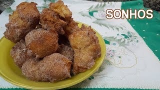 Como Faço Sonhos de natal receita portuguesa [upl. by Tobye483]