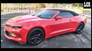 2018 Chevy Camaro RS Convertible V6 Start Up Exhaust Test Drive amp Review  BEST DROP TOP AROUND [upl. by Reddy756]