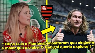 VEJA OS ELOGIOS DE LEILA PEREIRA PELA ATITUTE DE FILIPE LUIS NO FLAMENGO SOBRE POLEMICA COM GABIGOL [upl. by Nnylatsyrc]