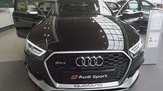 Panther Black crystal effect Audi RS3 Limousine Quattro 400HP  €74 000 [upl. by Ahsain300]