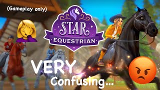 Trying to do racing for the first time  Star Equestrian [upl. by Efrem]