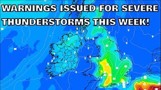 Warnings Issued for Severe Thunderstorms This Week 30th July 2024 [upl. by Ilenay]