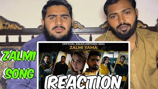 Zalmi Yama Song  Reaction Video  Abdullah Siddiqui Nehaal Naseem amp Zahoor ft Hania Amir [upl. by Ayanet]