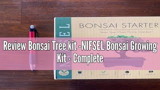 Review Bonsai Tree kit NIFSEL Bonsai Growing Kit  Complete Starter kit 5 Types of Trees  Culture [upl. by Sands]