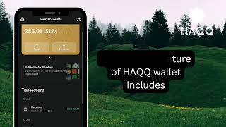 FEATURES OF HAQQ WALLET [upl. by Shalom490]