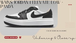 WMNS Jordan 1 Elevate Low  Panda DH7004109 WhiteBlackWhite [upl. by Gaige]