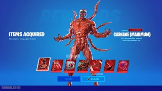 How To Get Carnage Maximum Skin Style NOW FREE In Fortnite Unlock Carnage Skin [upl. by Nauqahs171]