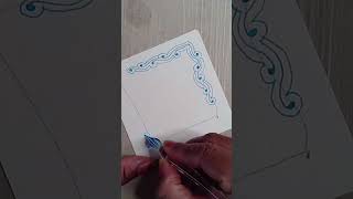 Tuile zentangle et plume en verre zentangle drawing zenart [upl. by Yenffit]