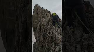 Aiguilles dEntrèves 3600m climbing ridge mountain traverse [upl. by Trace]