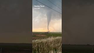 My view of the intense Hawley Texas drillbit on Thursday shorts tornado [upl. by Leeke]