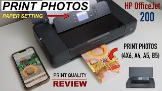 HP OfficeJet 200 Printing Photos  Print Quality Review [upl. by Gino370]