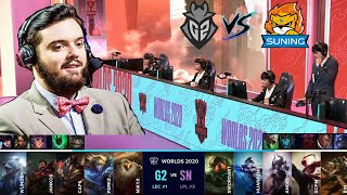 G2 Esports vs Suning  G2 vs SN  ¡IBAI CASTEA LA PARTIDA MAS INTENSA DE LOS WORLDS 2020 [upl. by Dale]