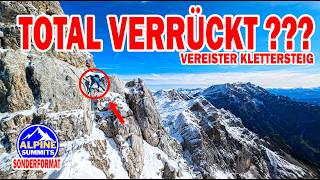 Selbhorn Herzogsteig  VEREISTER KLETTERSTEIG  TOTAL VERRÜCKT  bergsteien klettersteig [upl. by Yauqaj]