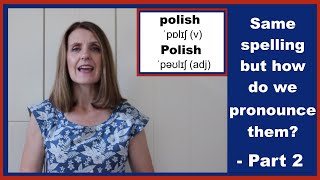 HOMOGRAPHS  Same Spelling Different Pronunciation  Part 2 learnenglish [upl. by Adnahcal]