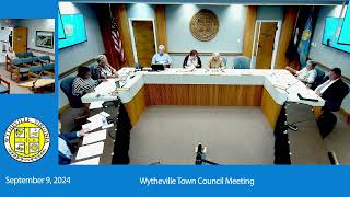 Wytheville Town Council  September 9 2024 [upl. by Nnyleuqaj]