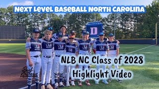 Next Level Baseball NC Highlight Reel  Summer 2024  Class of 2028 baseball all [upl. by Oilime]