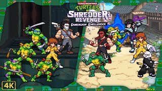 TMNT Shredders Revenge  Dimension Shellshock ⁴ᴷ Full Playthrough 6Player Story amp Survival [upl. by Hsirahc]