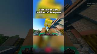 FIRST PERSON VIEW In Minecraft Dungeons shorts [upl. by Hemphill406]