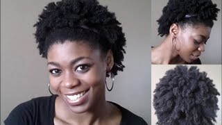 4C Natural Hair  Stretched Wash amp Go Tutorial wpics NaturalMe4C [upl. by Dinin]