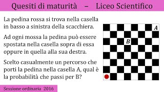 Maturità 2016  Probabilità e calcolo combinatorio  QUESITO 7 [upl. by Huai]