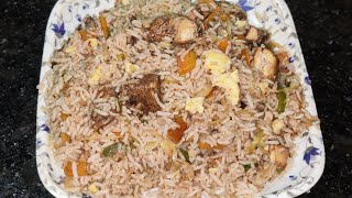 Chicken fried rice restaurant style  Easiest way to cook fried rice  fried rice recipe [upl. by Reahard]