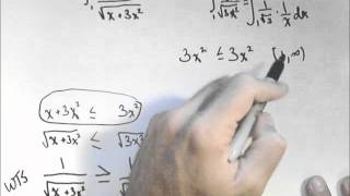 Using the Comparison Test to Show an Improper Integral Diverges [upl. by Atinra72]