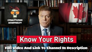 Canadian Lawyer Explains Your Legal Rights In Canada [upl. by Nnail59]