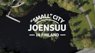 Finland from air Joensuu  4K  Drone 1 [upl. by Aneleiram]