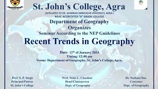 Recent Trends In Geography Part I [upl. by Debbie]