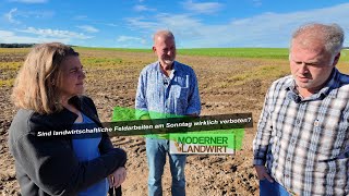 Sind landwirtschaftliche Feldarbeiten am Sonntag wirklich verboten  Zwei Landwirten droht Bußgeld [upl. by Leuqar175]