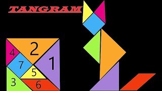 TANGRAM  Evergreen Puzzle  DIY How to Make TANGRAM [upl. by Anirbes541]