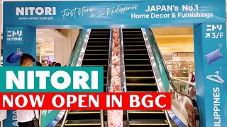 I Went to The FIRST NITORI Store in the Philippines  Bonifacio Global City [upl. by Plotkin]