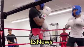 All Skills Gervonta Tank Davis Sparring fighters 6 weigh classes bigger [upl. by Pence]