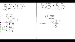 Multiplikationsalgoritmer med decimaltal [upl. by Eirrehs]