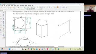 Isometric projection of Pentagonal Lamina [upl. by Meter187]