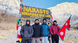 Annapurna Base Camp ABC trek Core memory of lifetime❤️ [upl. by Stahl]