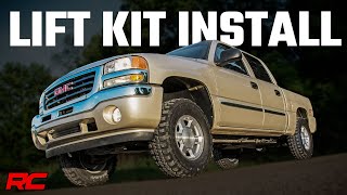 Installing 19992006 GM 1500 Pickup 15 to 25inch Suspension Lift Kit by Rough Country [upl. by Ennavoj]