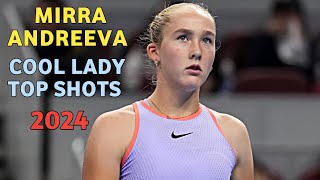 Mirra Andreeva The Cool Lady Excellent Shots  Wta Tennis 2024 HD [upl. by Itagaki866]