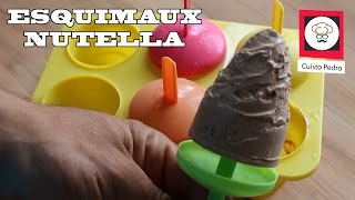 Les esquimaux glaces nutella recette facile et rapide  recettespasbete [upl. by Ainar]